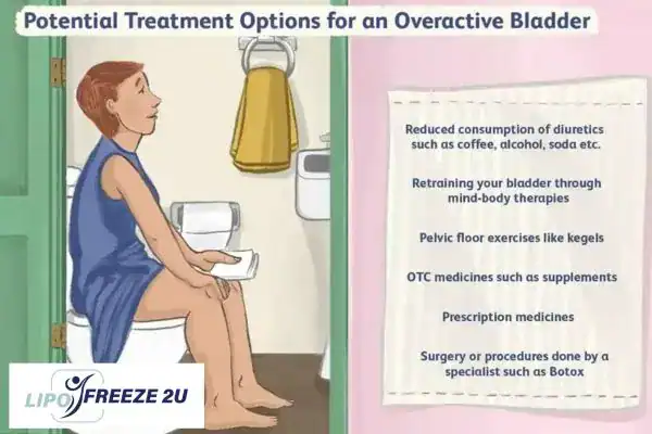 image of woman on toilet because of an overactive bladder Brentford