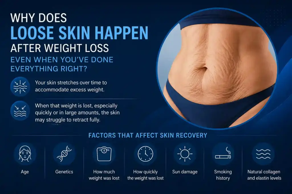 Why Does Loose Skin Happen After Weight Loss Even When You’ve Done Everything Right Brentford?
